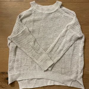 Cold shoulder sweater